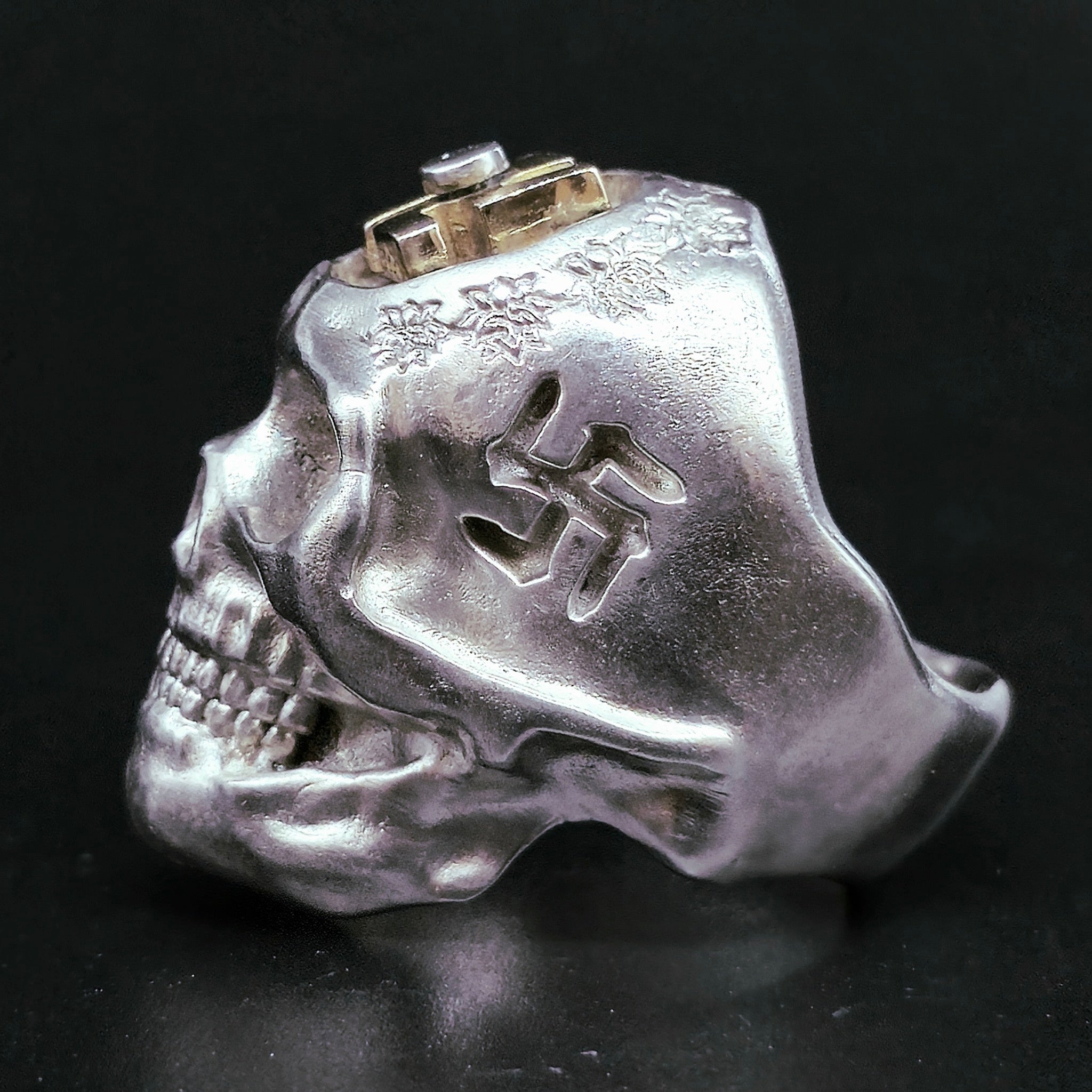 Skull and Swastika Ring