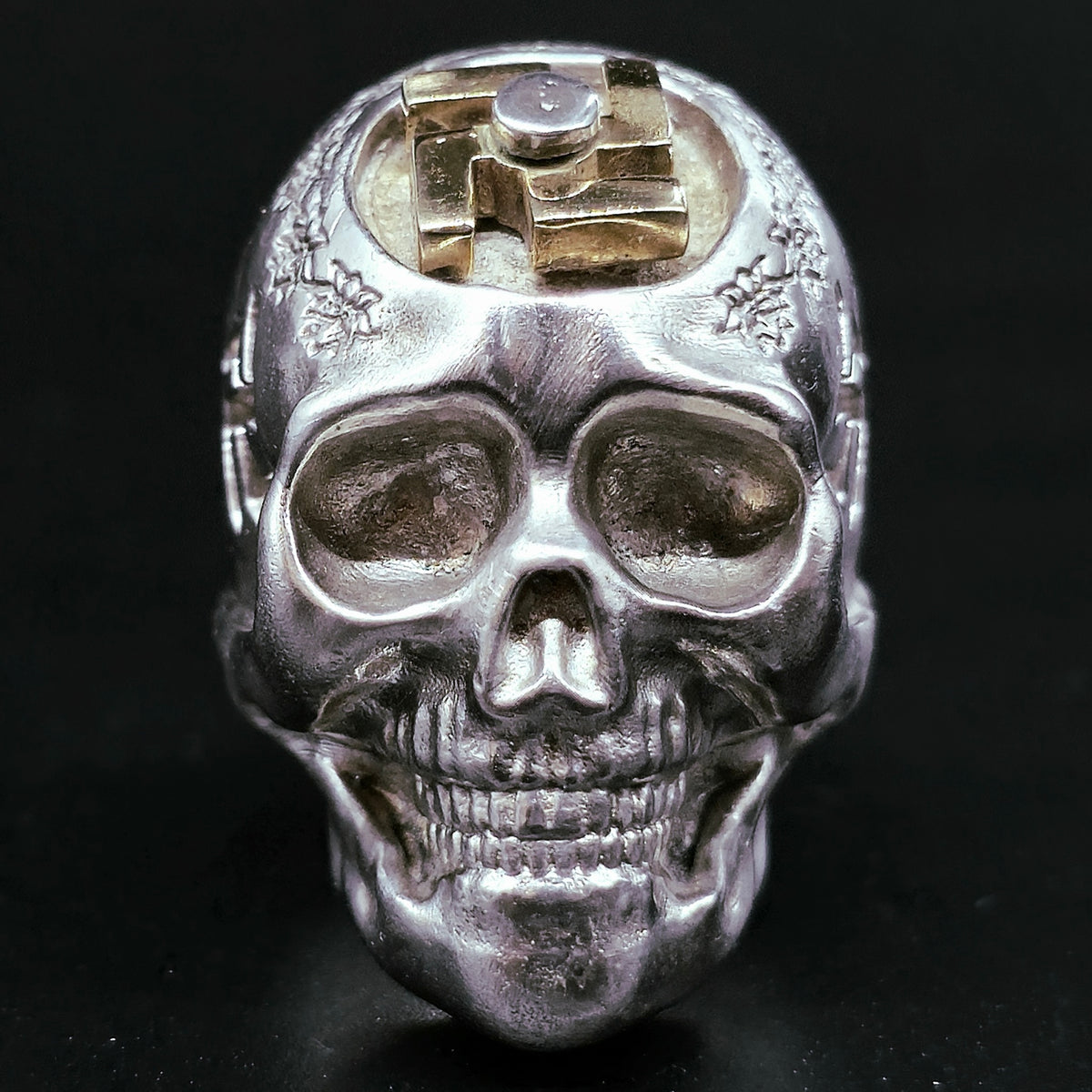 Skull and Swastika Ring