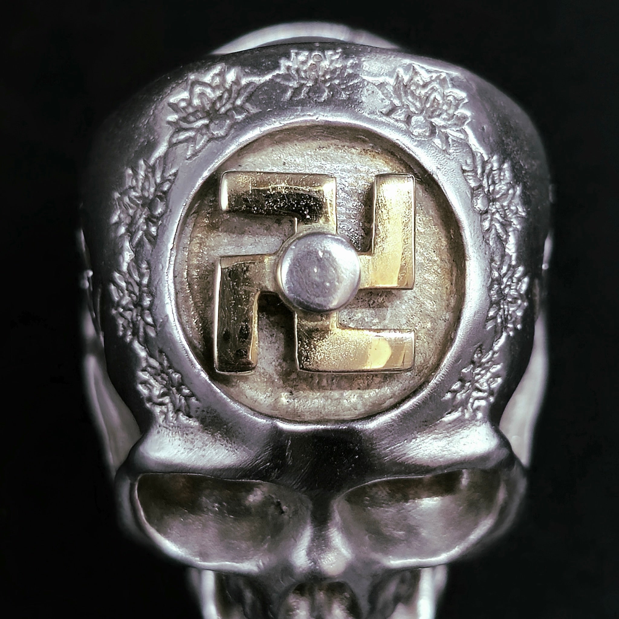 Skull and Swastika Ring